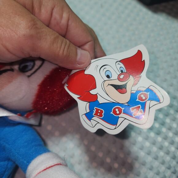 LARRY HARMANS NWT VINTAGE BOZO THE CLOWN STUFFED TOY - Picture 2 of 4